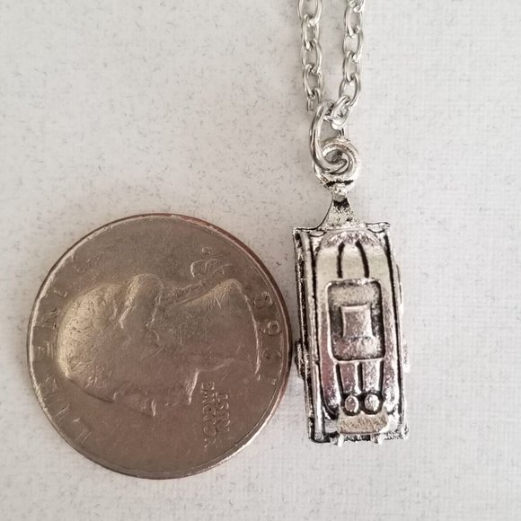 Silver Travel Trailor RV Camper Airstream Charm Necklace Camping Jewelry 18" NEW - Picture 5 of 8